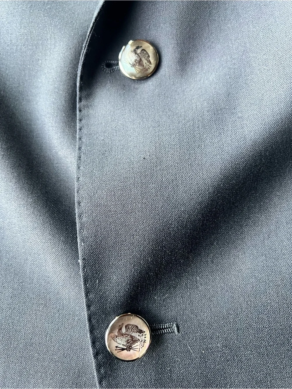 Logan’s of Lexington Men's Classic Navy Blazer - Tailored Two-Button Jacket -50R